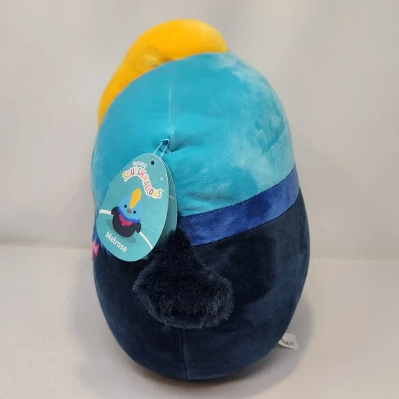 Squishmallows Melrose the Cassowary Bird 14" Plush Soft Toy 2022 Blue Pink New - Picture 3 of 7